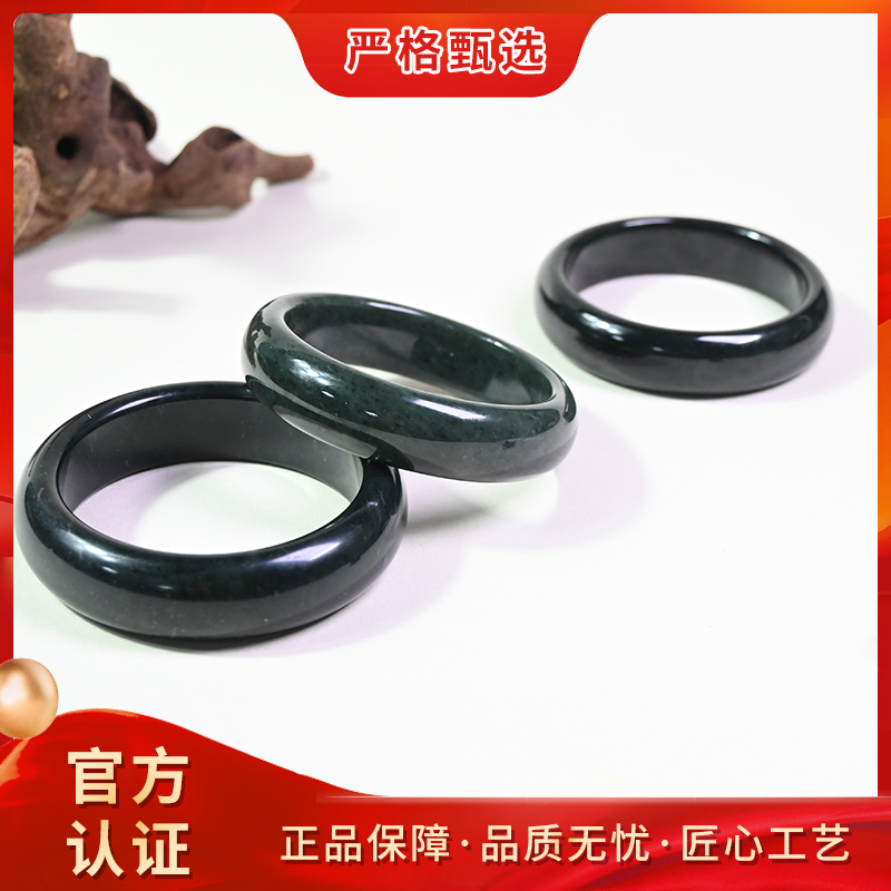 【锦钰珠宝】HZ2094-一戏第黄青精美和田玉手镯-多样性只发一件