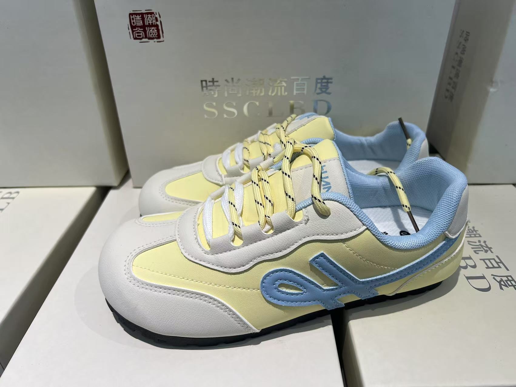 49号【黄蓝德训】2025新款潮鞋板鞋德训鞋