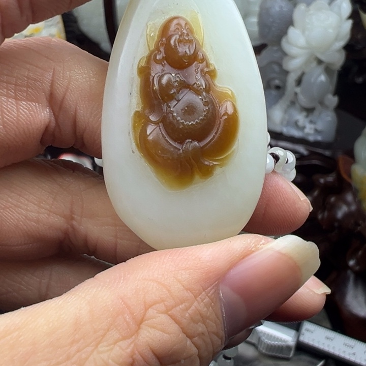 和田玉挂件未镶嵌格*巫