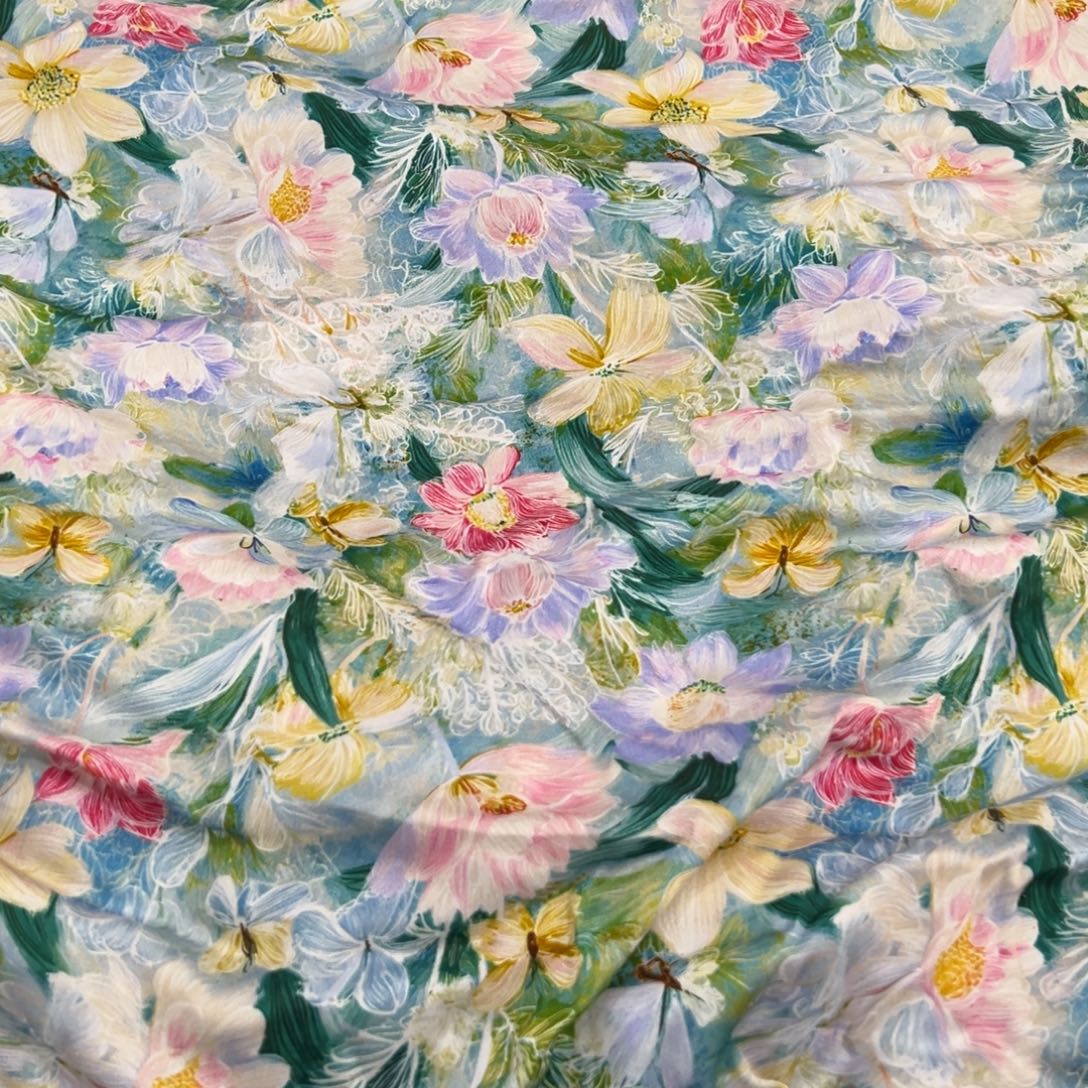 棉一米价人棉贡缎1.4米宽果子b