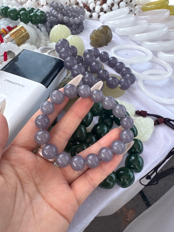 高端精品烟紫手串 卡12