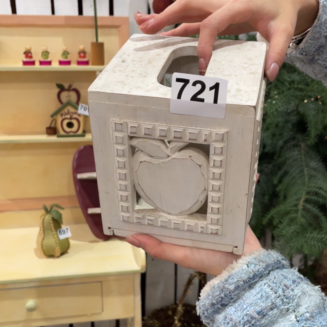 木质圣诞月福老货玩具中古风默认微损