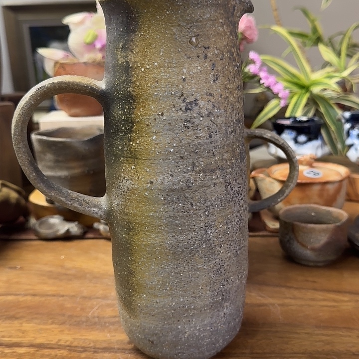 秋***歌宗高健三备前烧冷水壶福利一口价