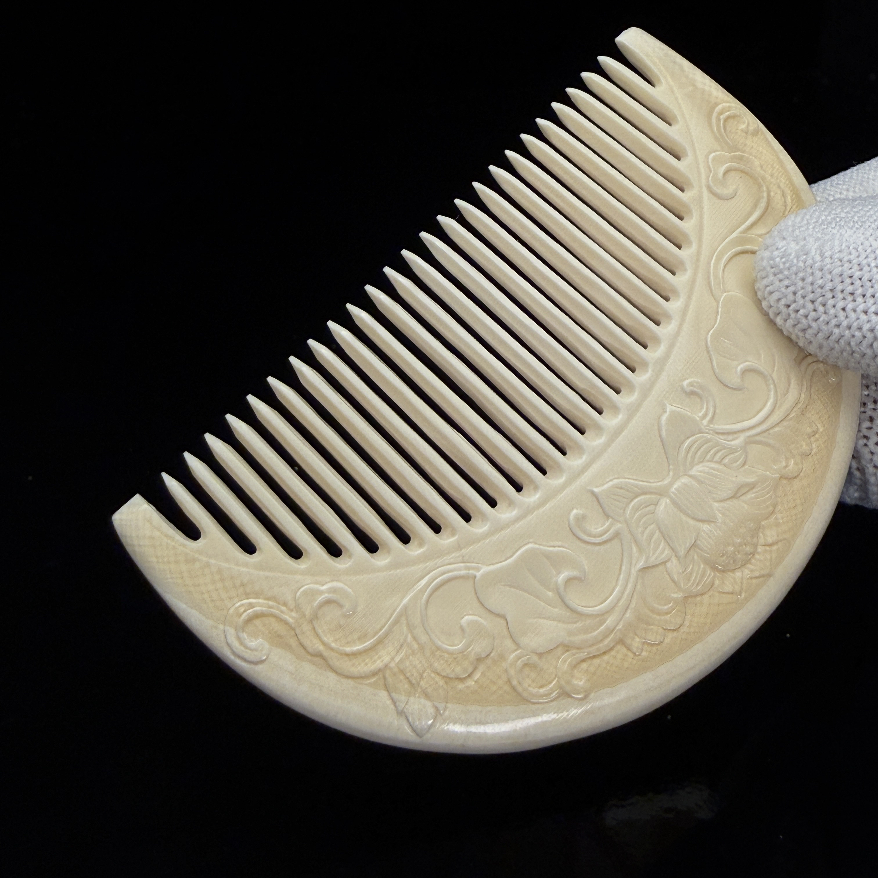 SZ003 天然猛犸梳子尺寸长81重22.91