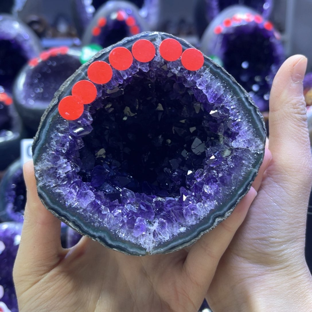 紫晶摆件未镶嵌紫水晶