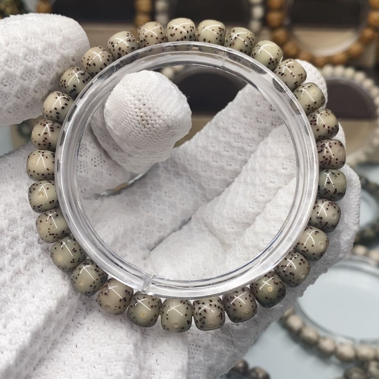 【闪购商品】星月菩提手串一物一图原生态同枝糯冰果冻双留白