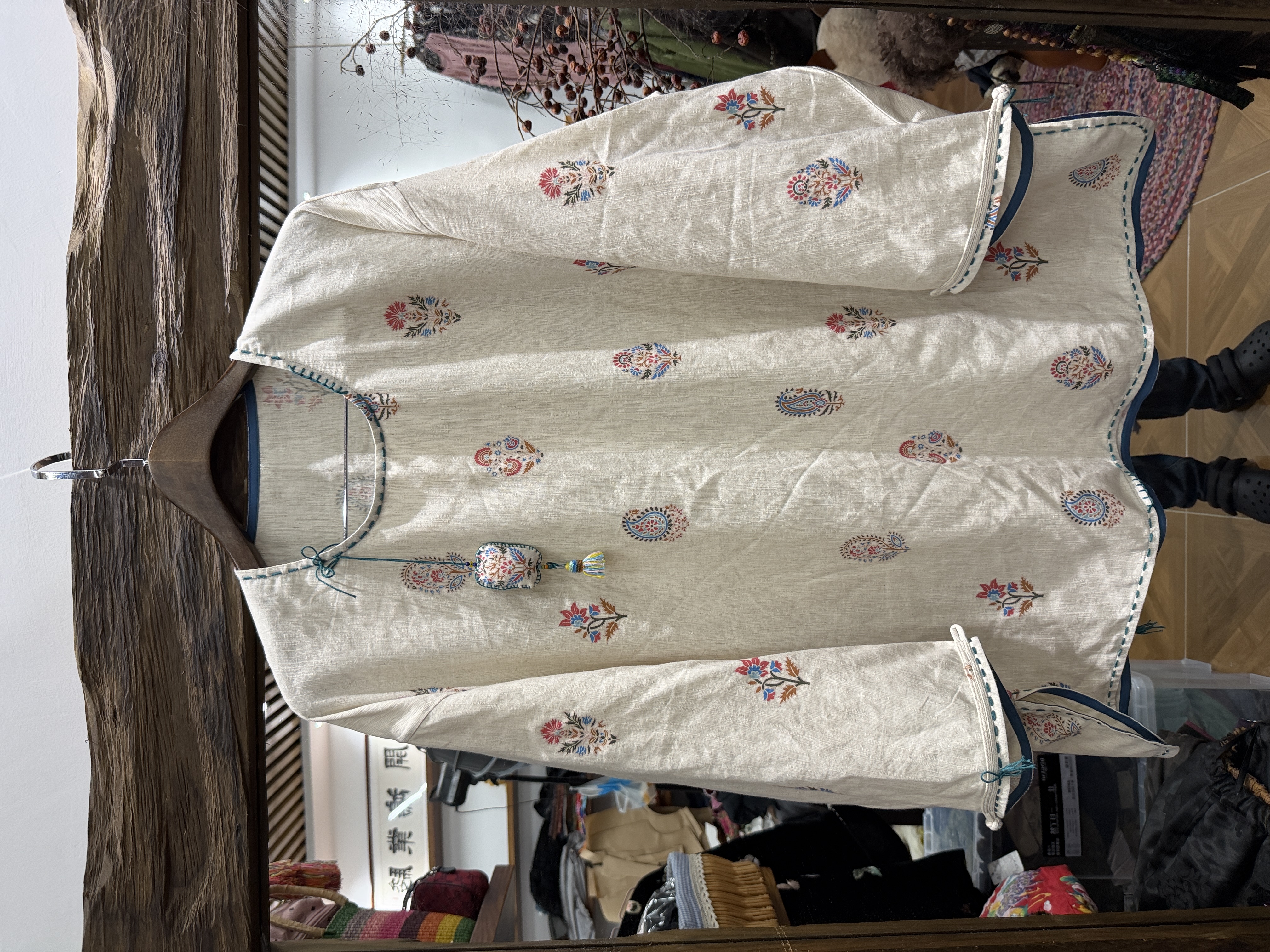 信息定制分享棉麻时尚休闲中国风套头款长袖