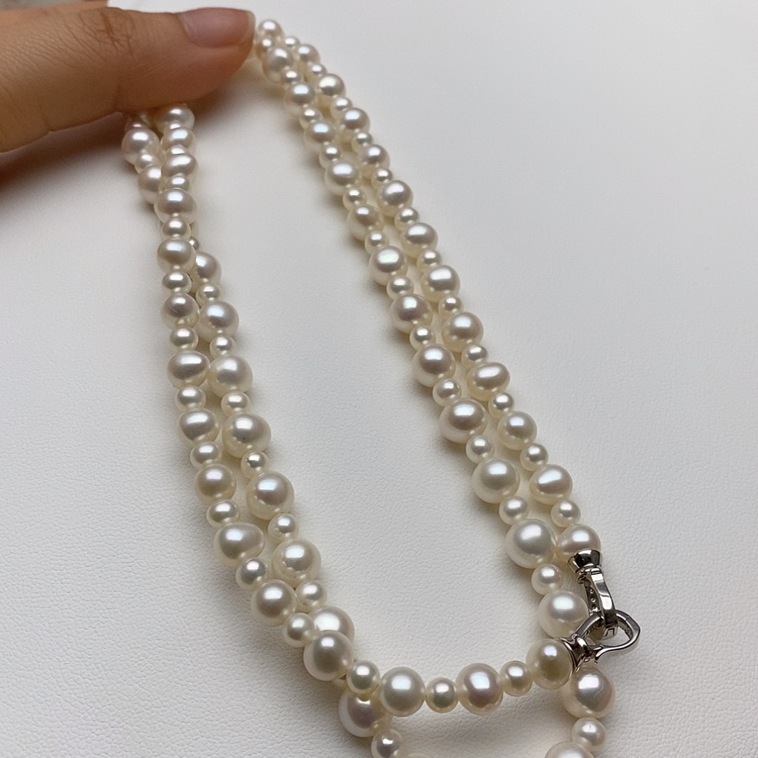 淡水珍珠耳饰银S925镶嵌