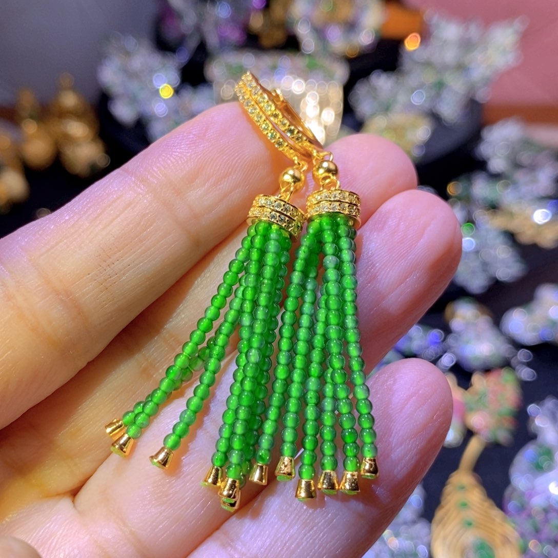 翡翠银S925镶嵌项圈有