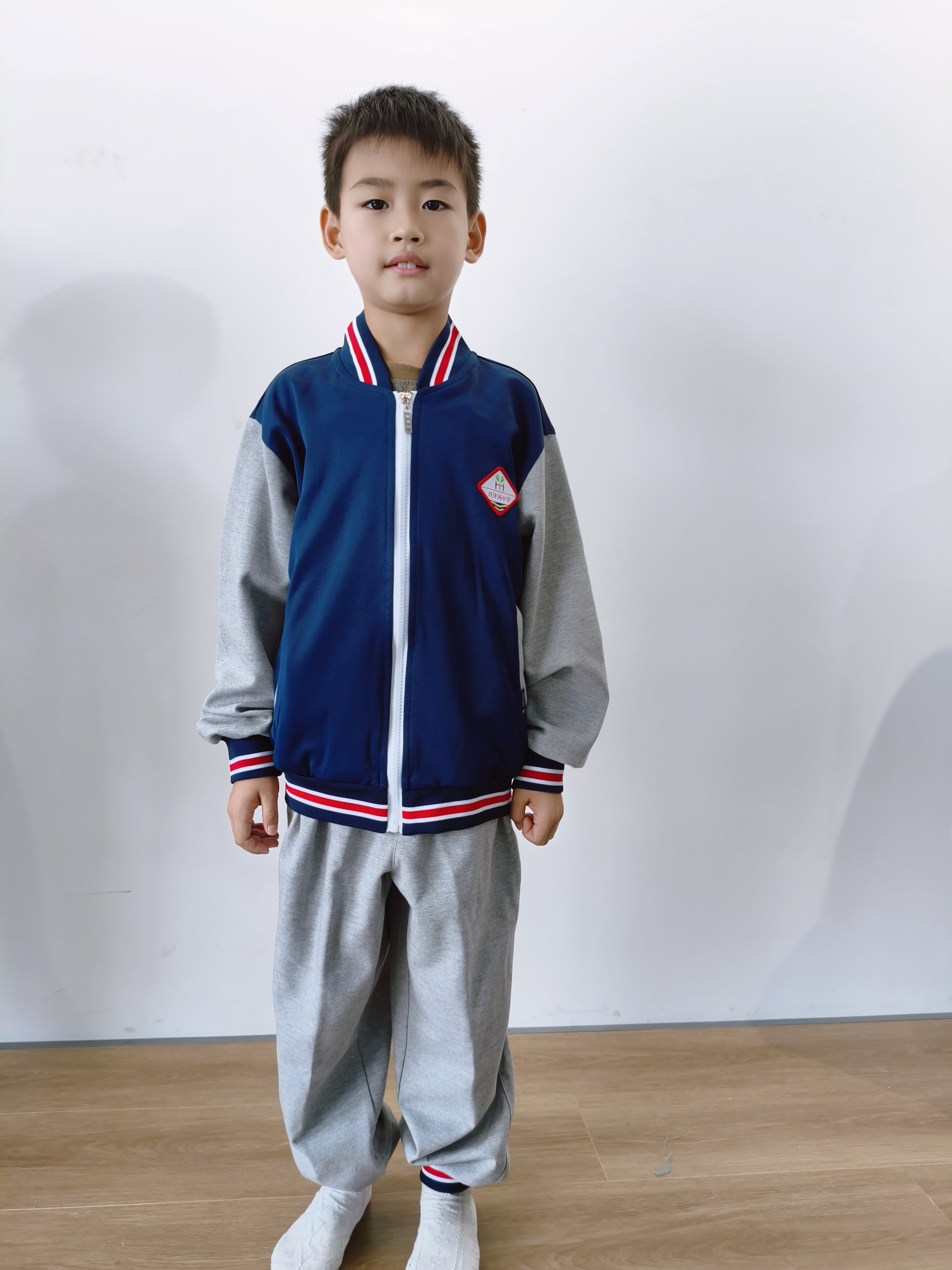 月牙河小学   春夏秋冬季同款学生校服舒适宽松休闲时尚简约