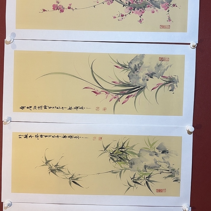 国画听兰老师花鸟