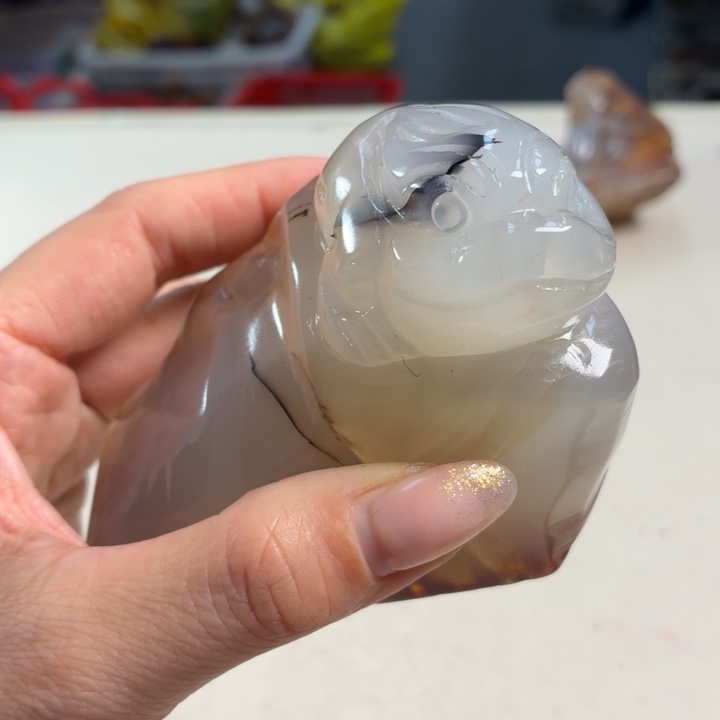 玛瑙/玉髓未镶嵌吊坠(不含链)