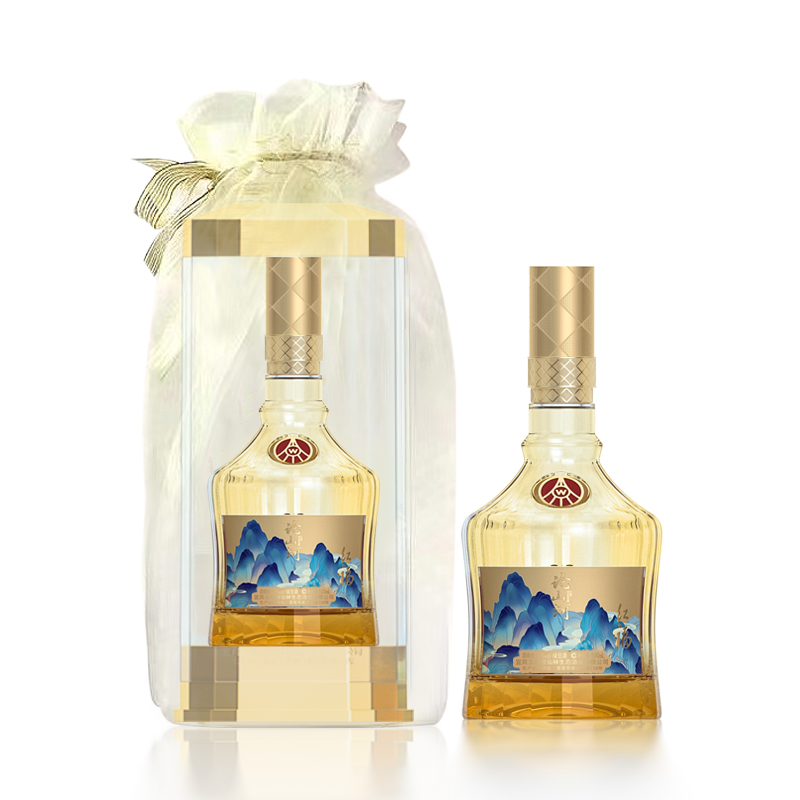 五粮液仙林生态出品论山河红福优级酒水 52度 500ml