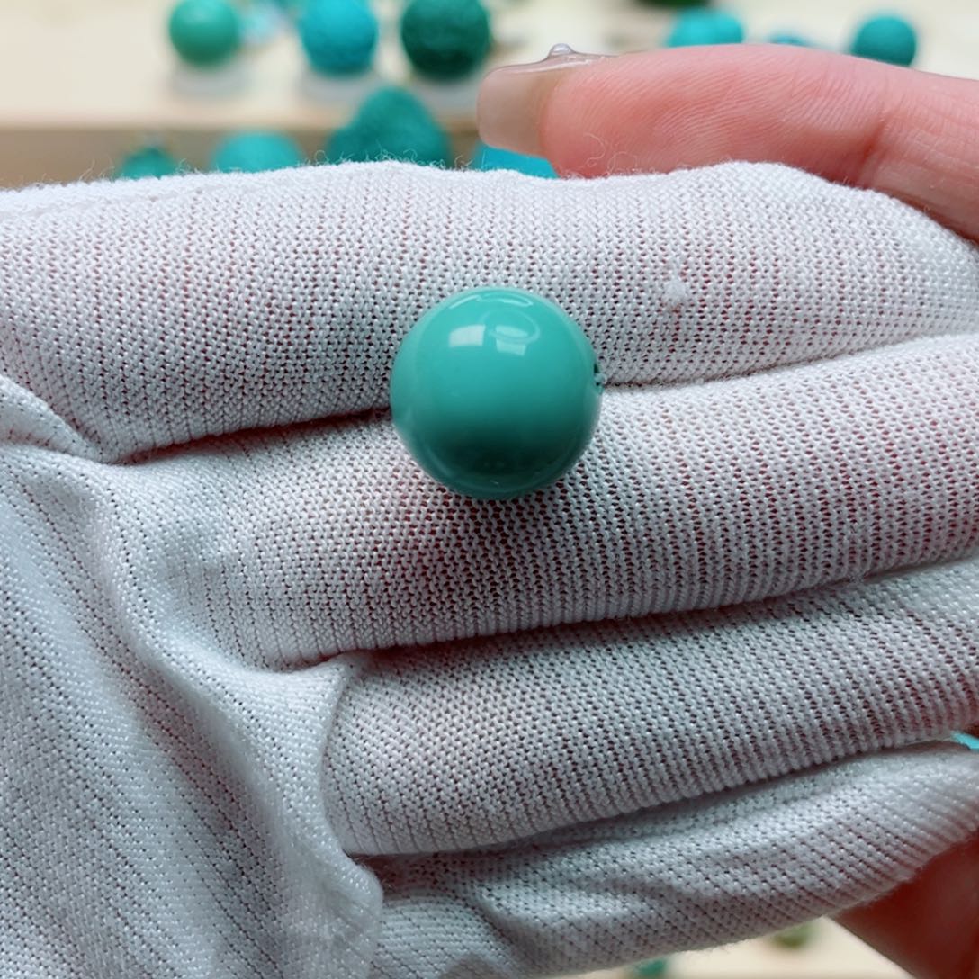 ****D未镶嵌绿松石圆珠