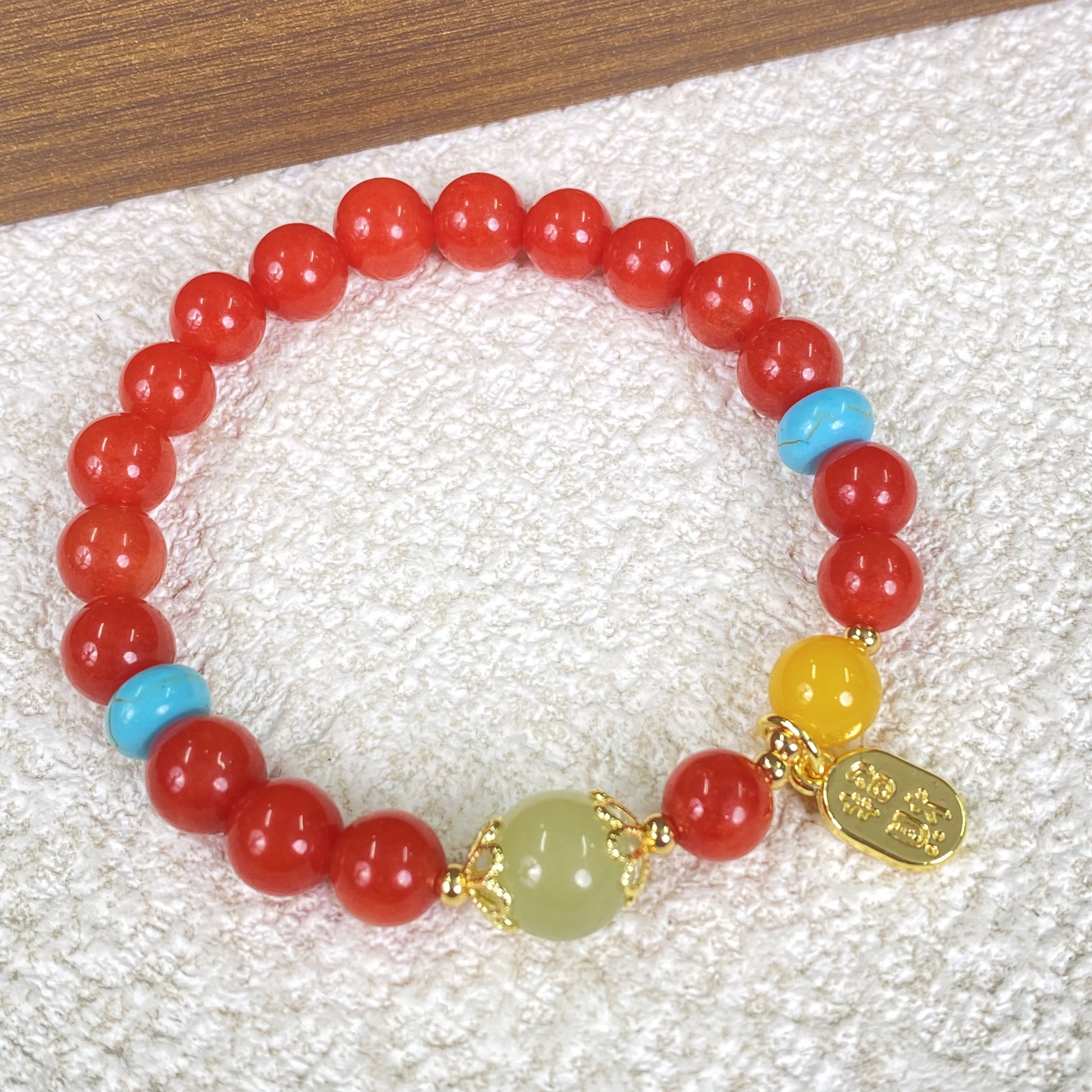 YHKINGS1353设计师款8m南红玛瑙单圈简约多样性发其一不带礼盒