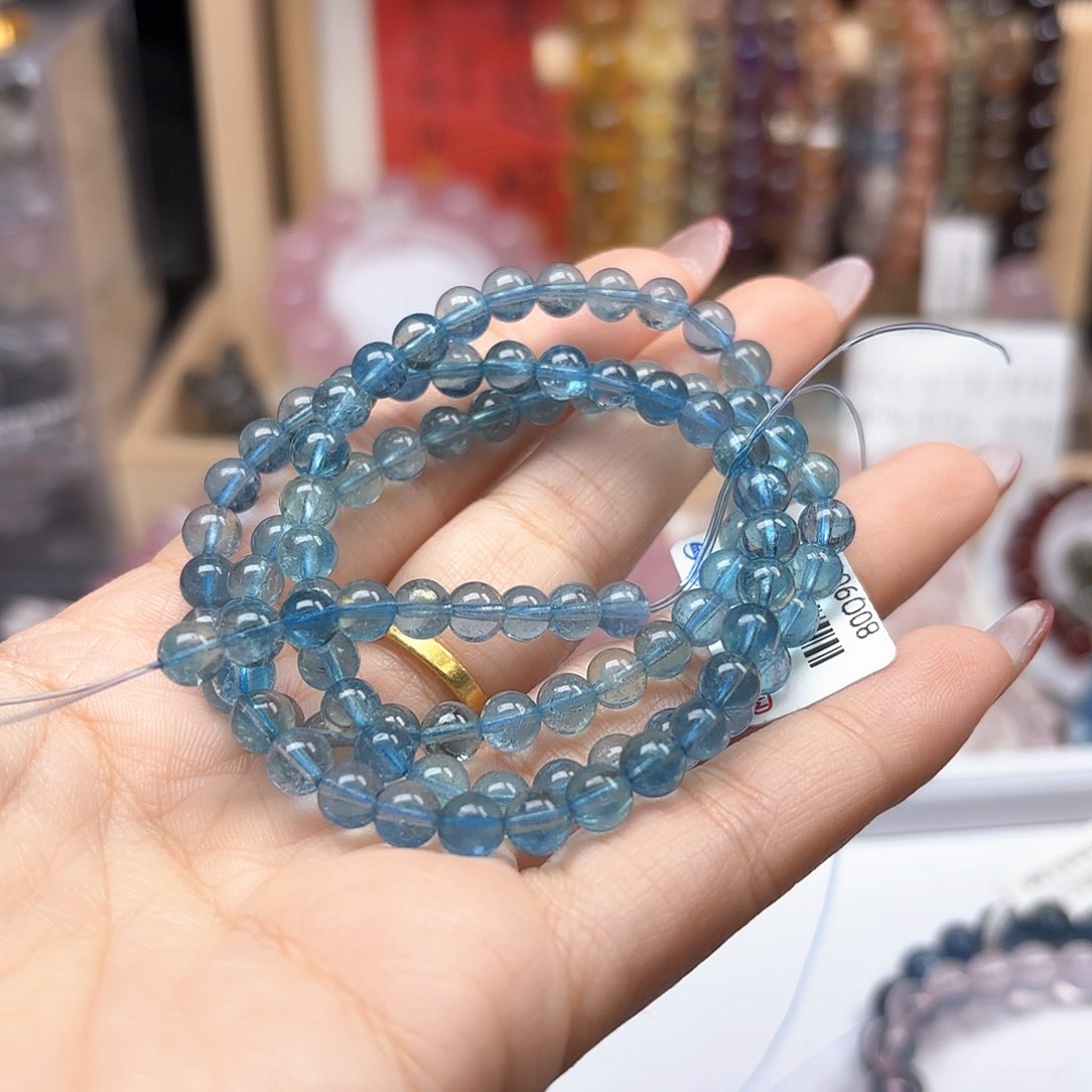 水晶手链未镶嵌J*M海蓝宝5.7