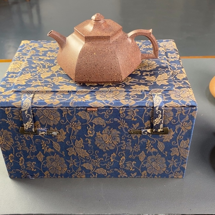 茶壶紫砂全手工紫泥六方天香阁