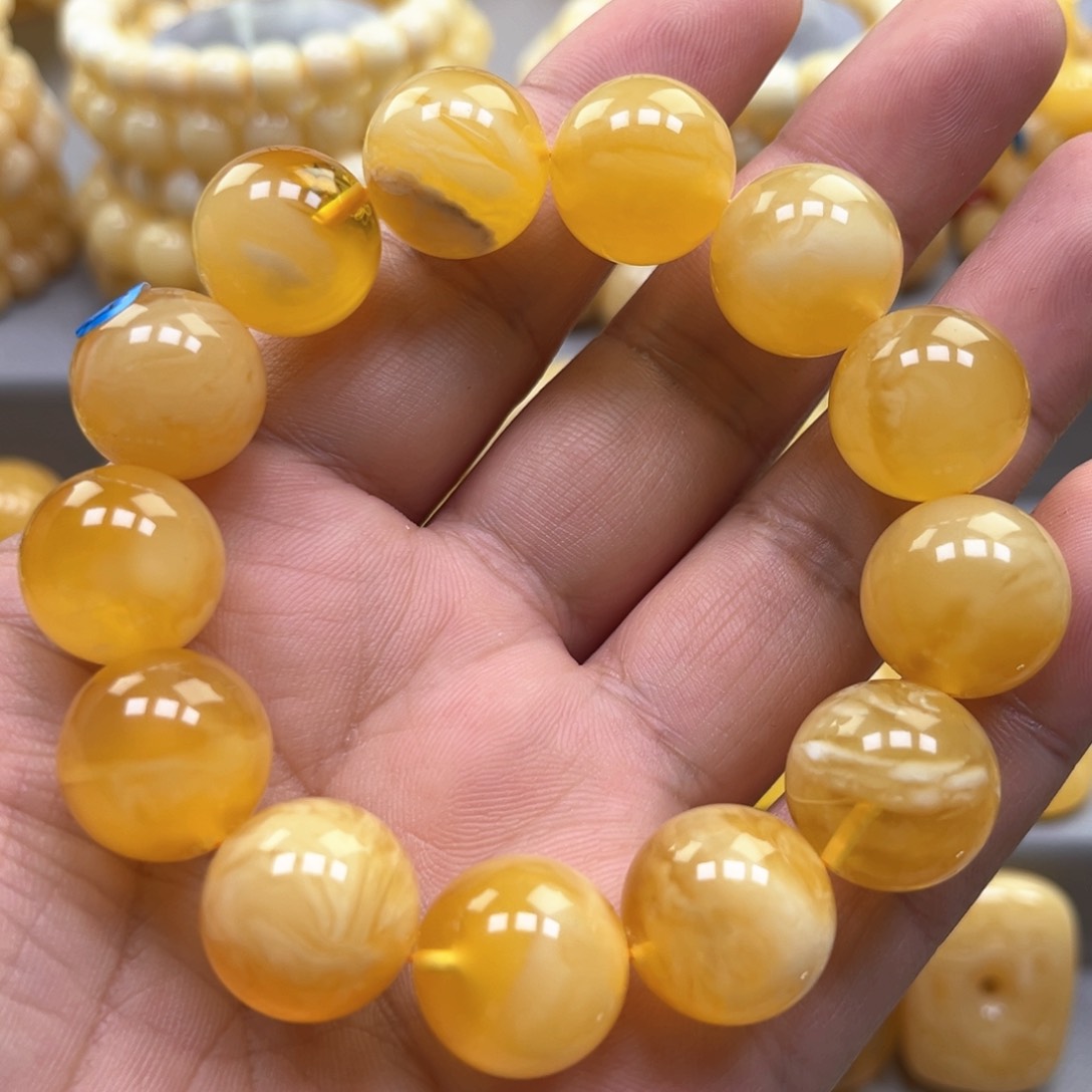 琥珀手链未镶嵌手串