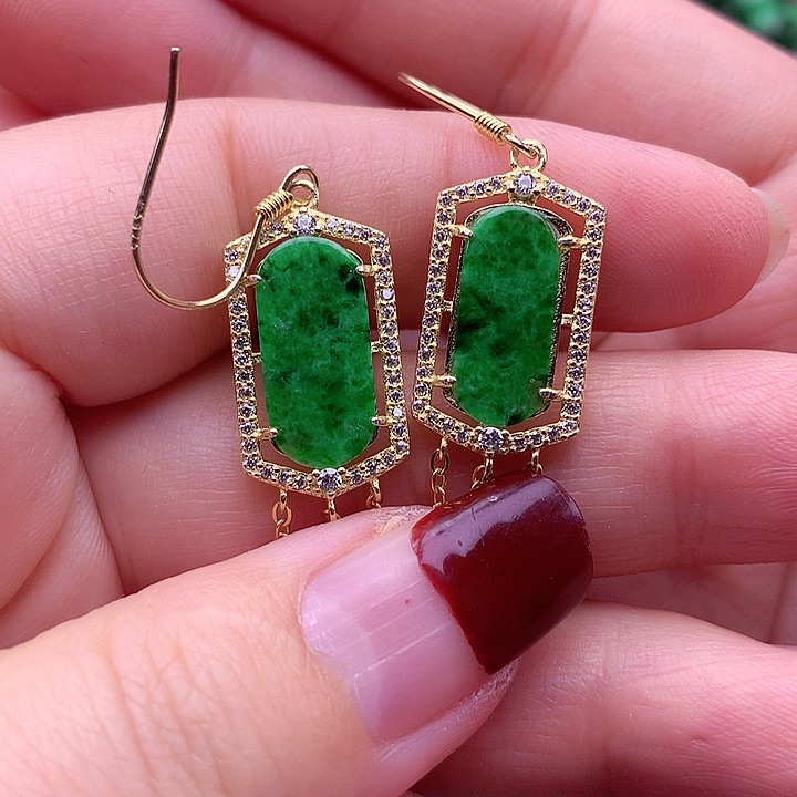 翡翠颈饰银S925镶嵌翡翠