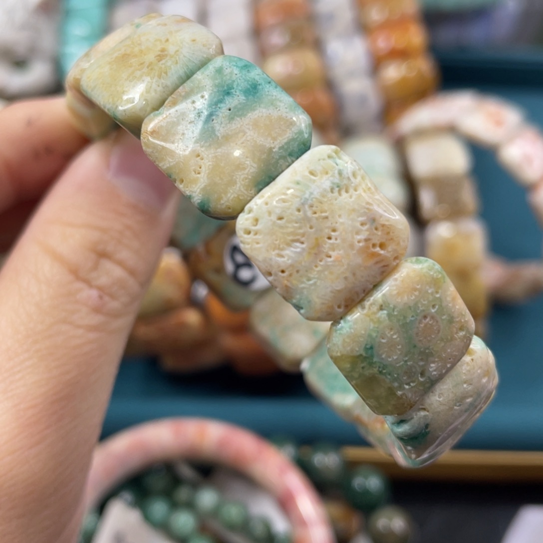 未镶嵌手镯硅化玉