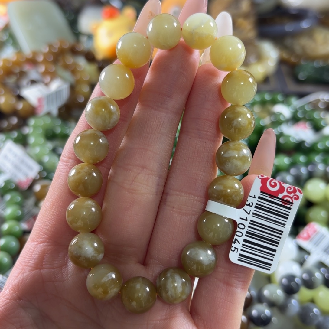 和田玉未镶嵌手链162