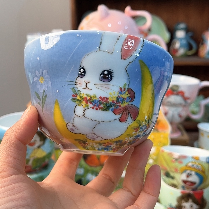 陶景德镇釉下手绘陶瓷 