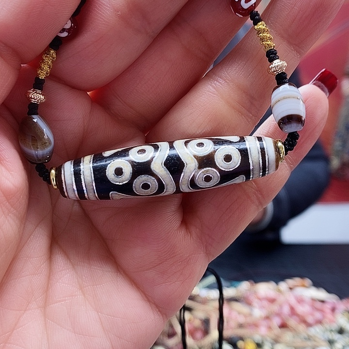 玛瑙/玉髓颈饰合金