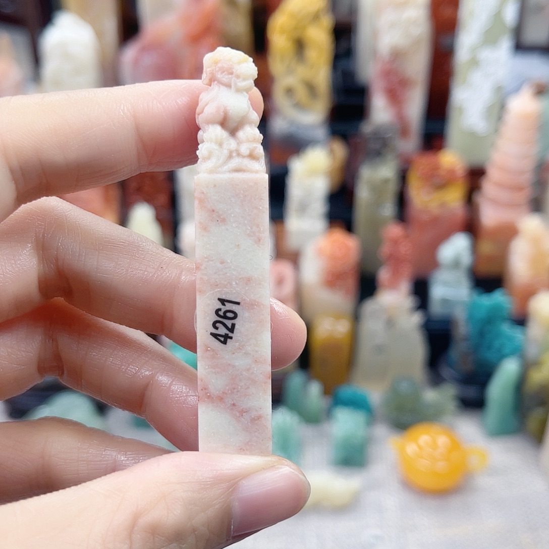 印石昌化石4261包邮包刻