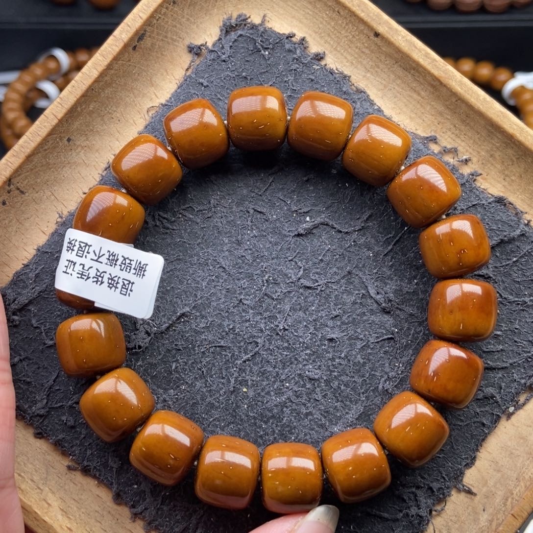 紫金鼠手串13.5mm近实芯天花板短轴老型