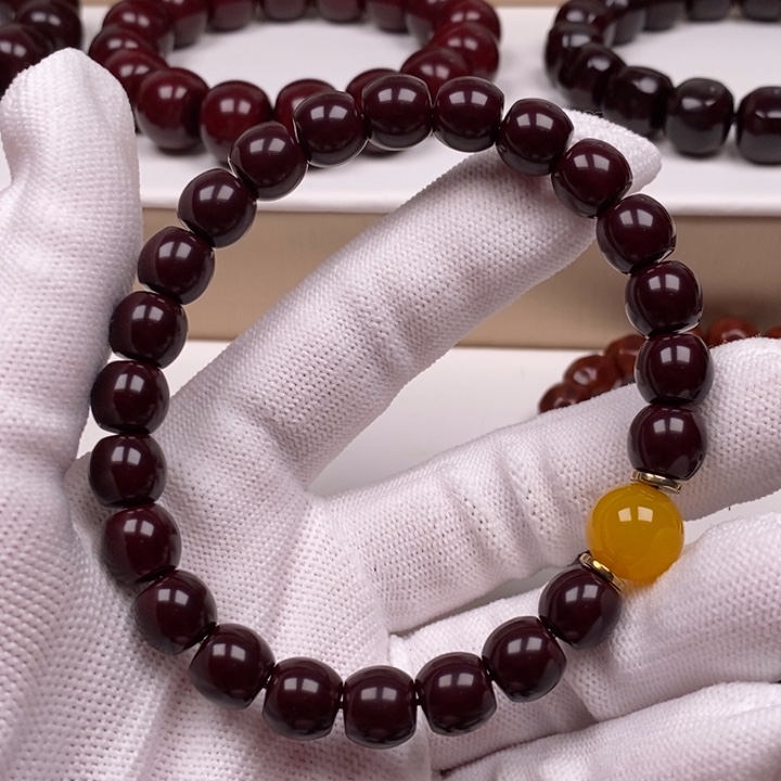 核桃手串/手链不****）猴头雕刻