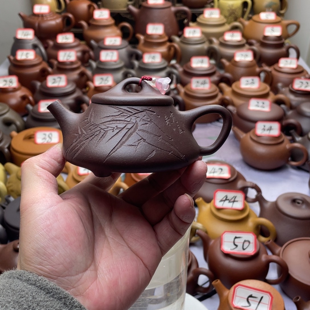 茶壶紫砂宜兴紫砂半手工