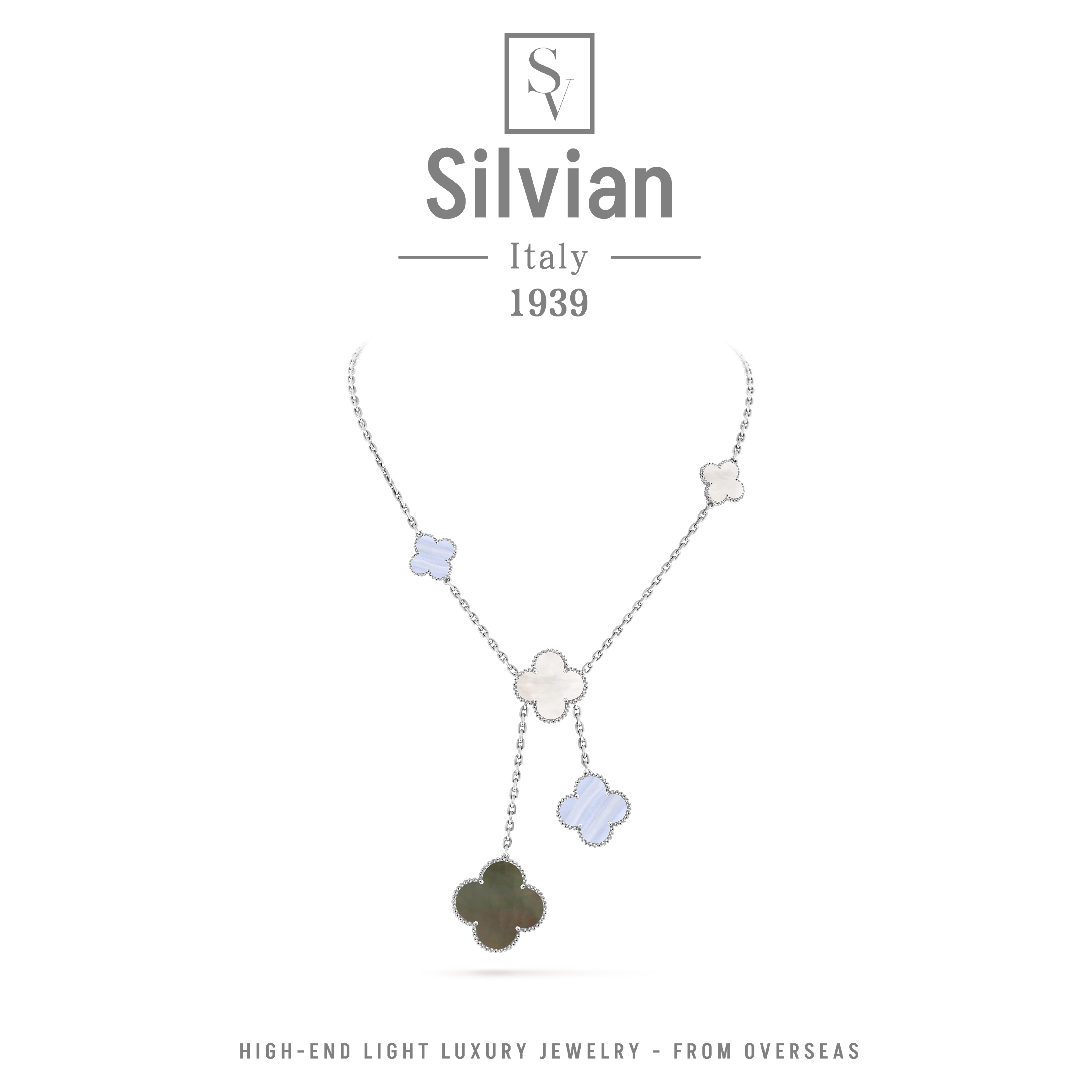 镀18K金项链 【六花锁骨项链】Silvian轻奢高定项链 U021