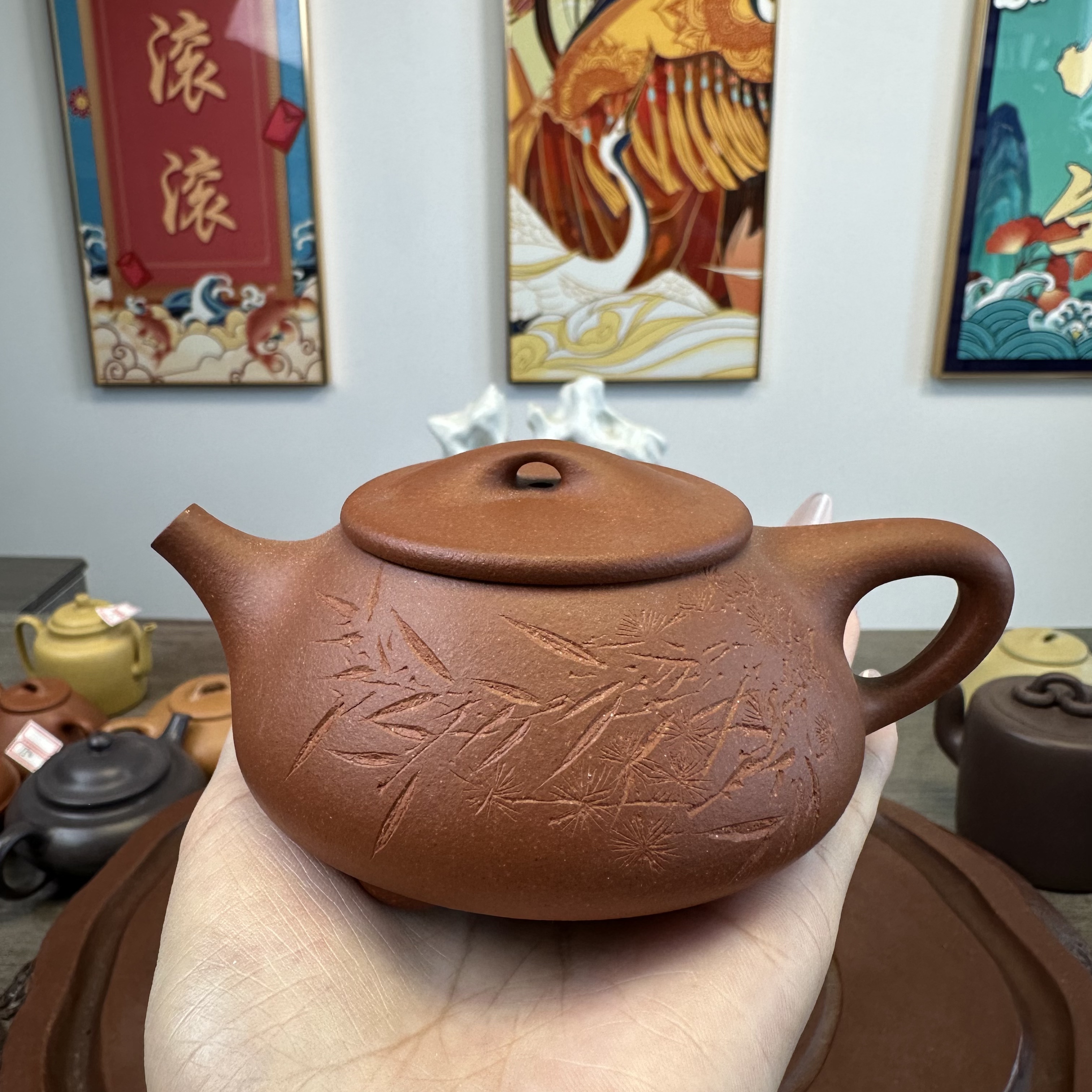 半手 刻竹 景舟石瓢