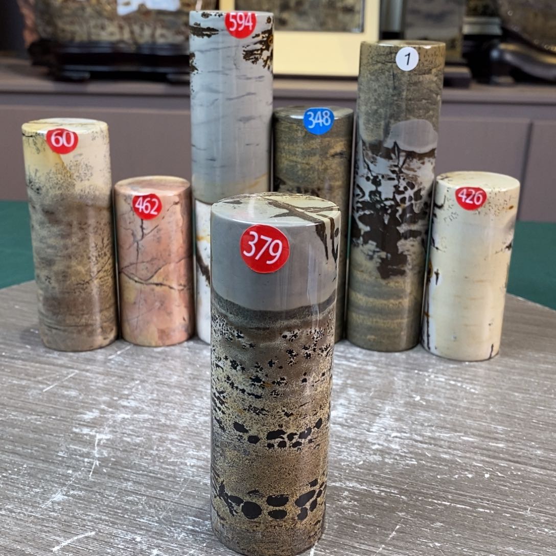 石材广西国画石草花石