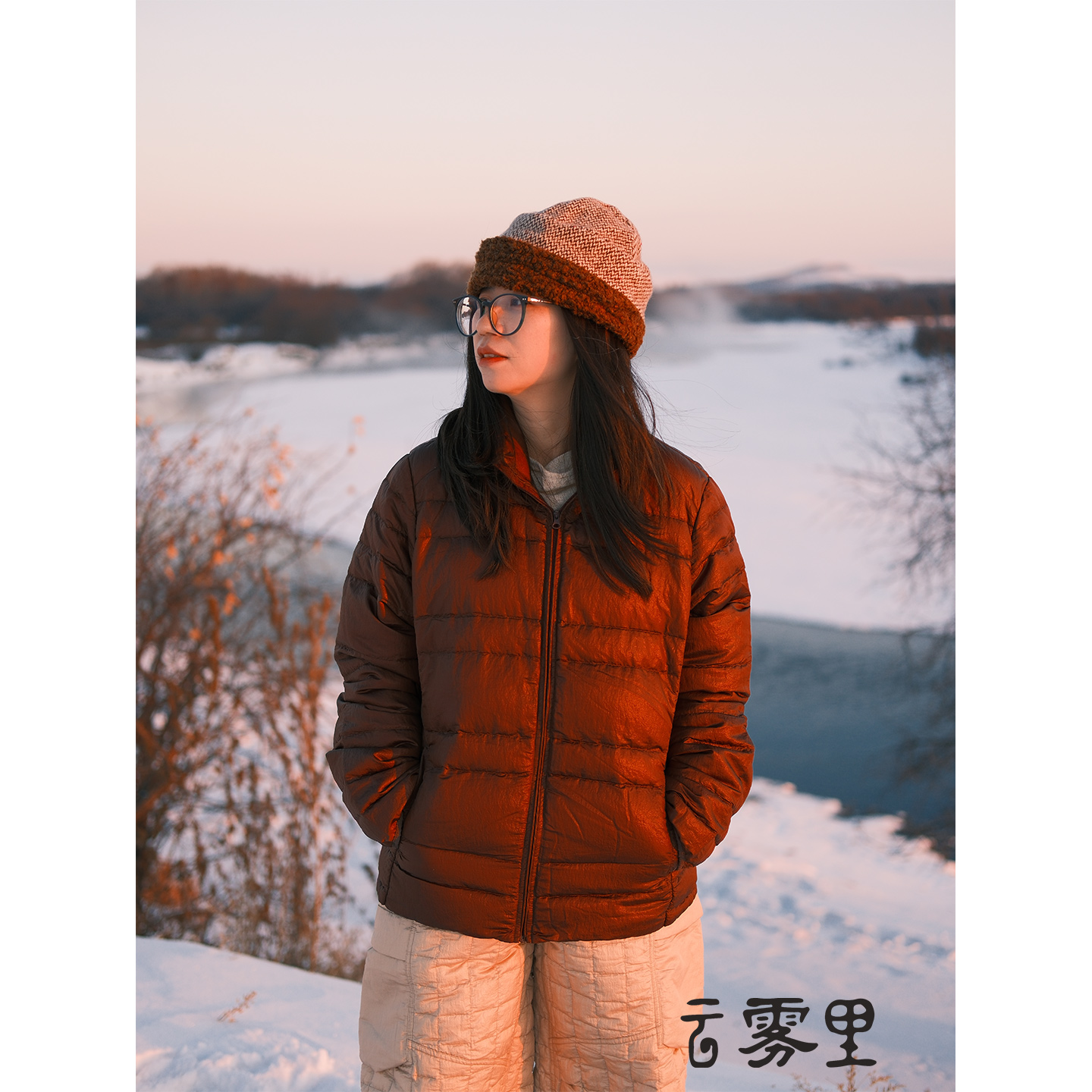 云雾里 95%白鹅绒 复古随性轻盈蓬松保暖短款羽绒服外套冬季 6133