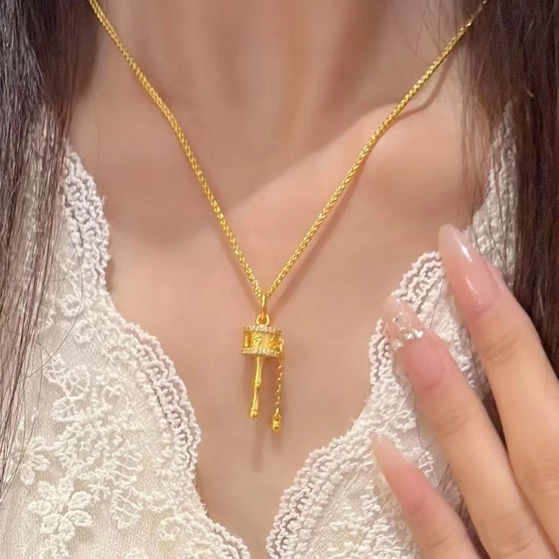 合金项链 【六字真言项链】流苏显瘦气质美女优雅