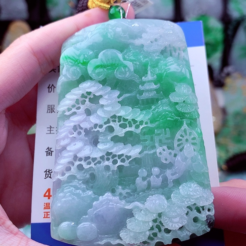 【闪购商品】翡翠颈饰未镶嵌飞***洋天然