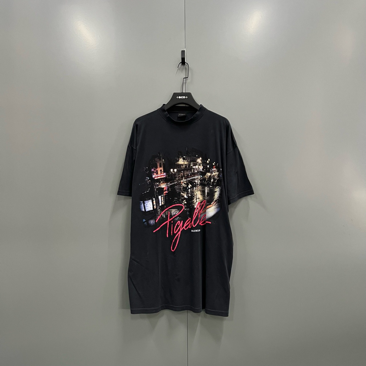 （bb）117 Balenciaga 巴黎世家 黑色城市印花短袖 2码/98新/001108