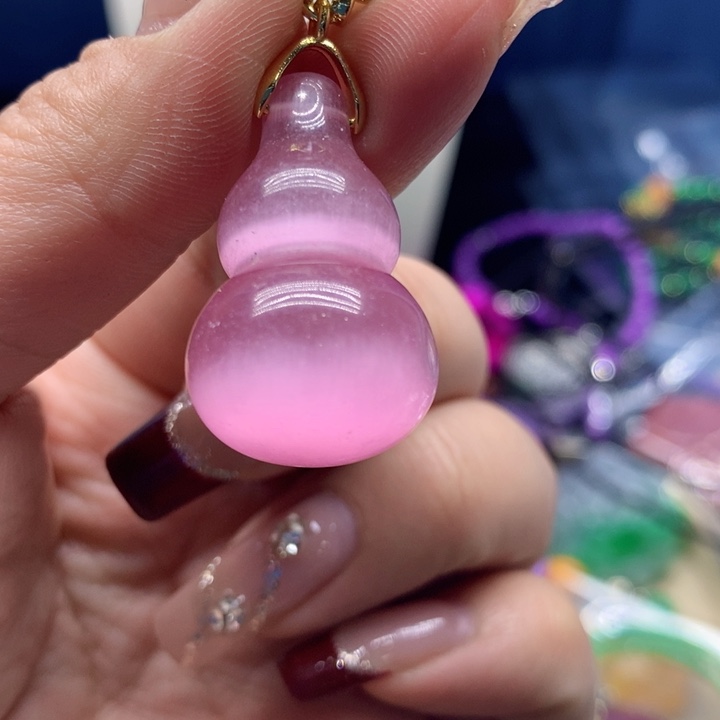 玛瑙/玉髓颈饰合金吊坠