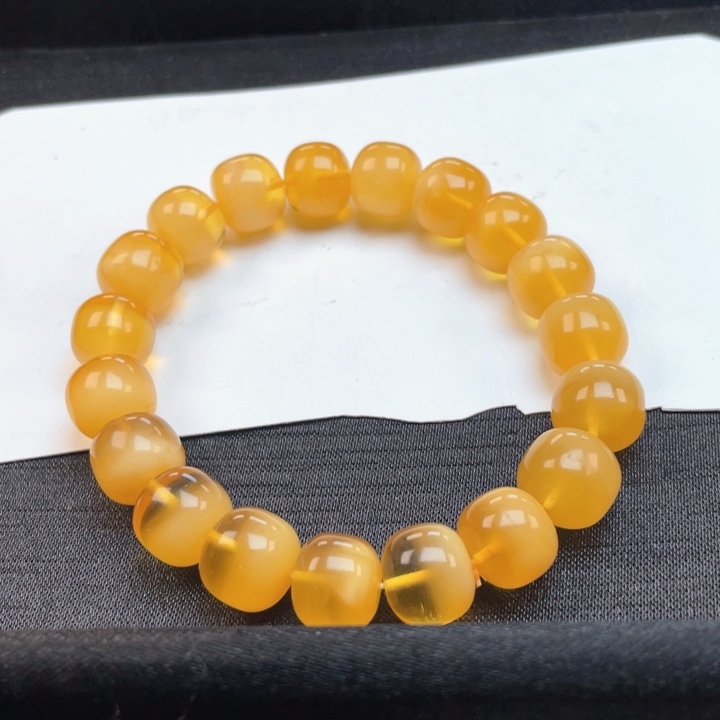 蜜蜡裸石未镶嵌蜜蜡手串