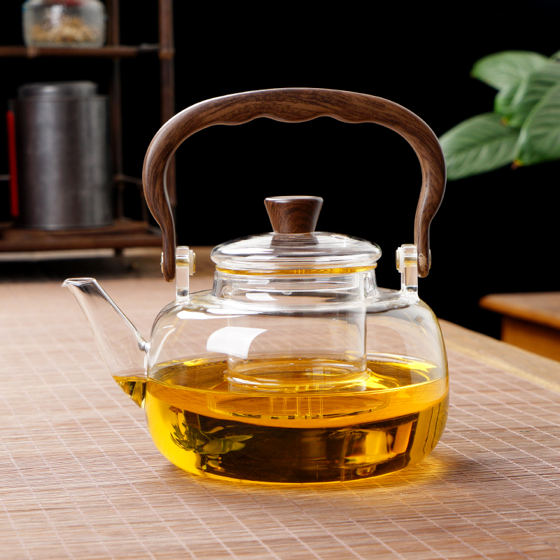 茶具泡茶壶煮茶器玻璃壶提梁壶耐热煮茶壶手工茶具泡茶壶煮茶器