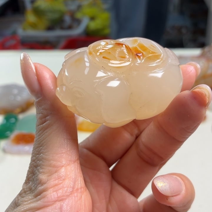 玛瑙/玉髓未镶嵌吊坠(不含链)