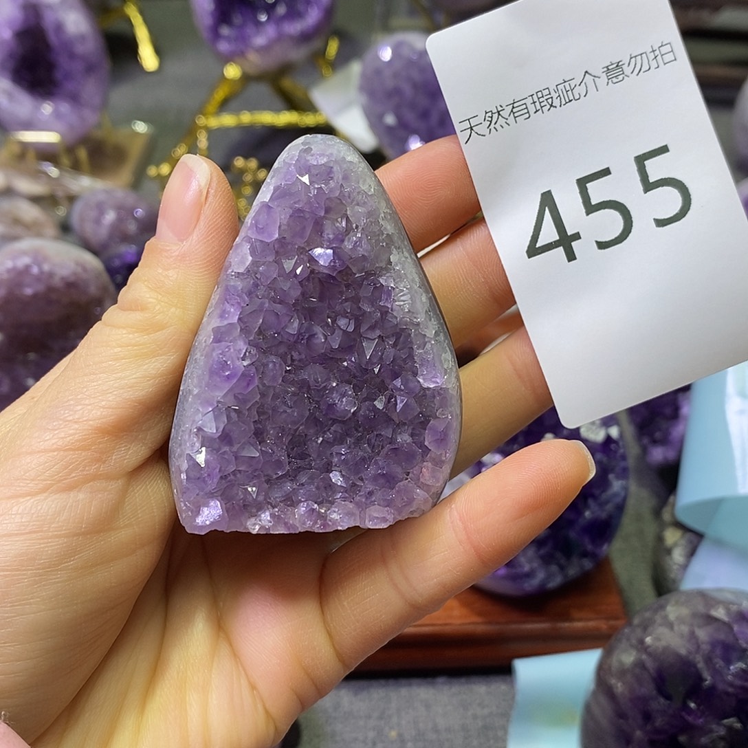 珠宝半成品未镶嵌紫晶