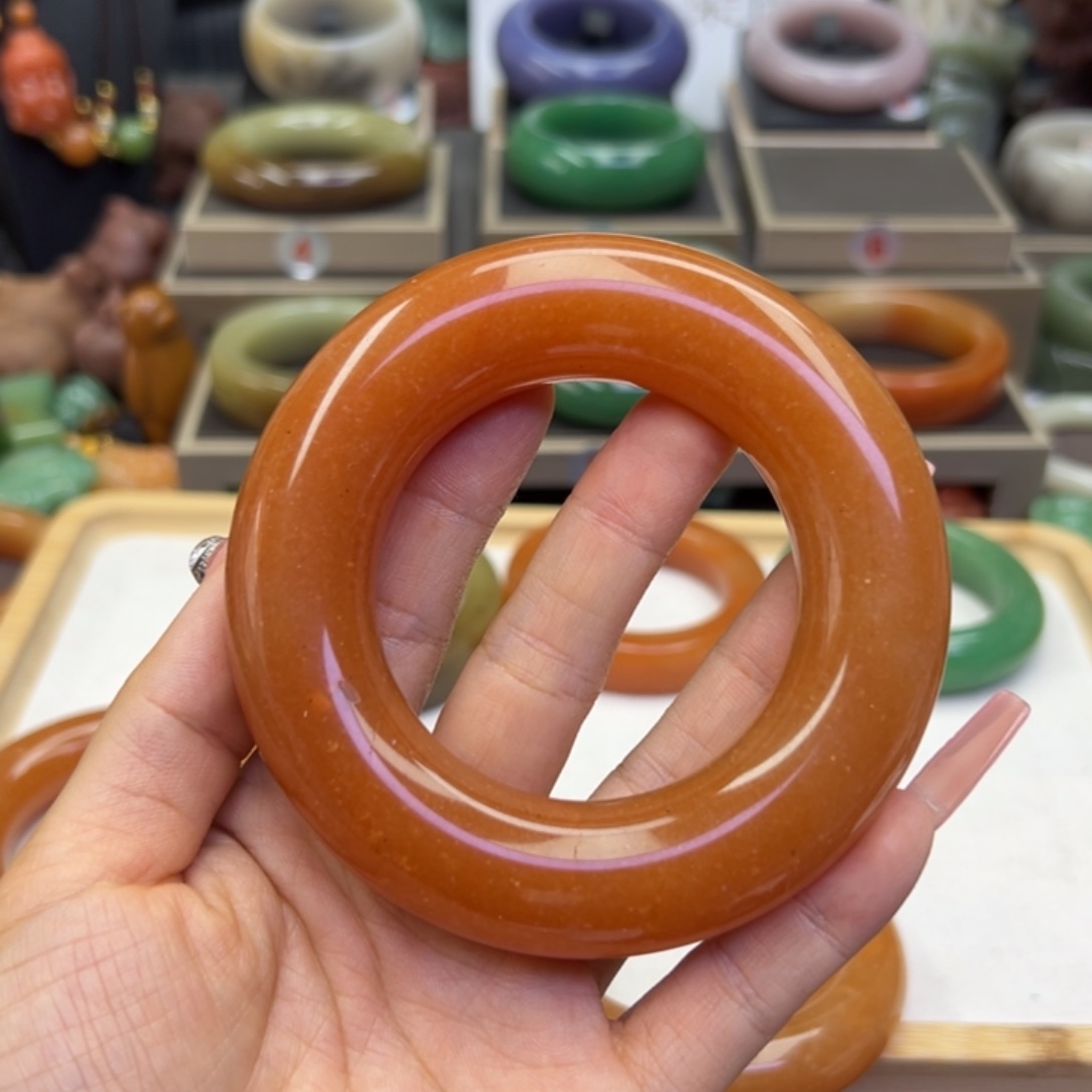 未镶嵌手镯石英岩玉呐***m