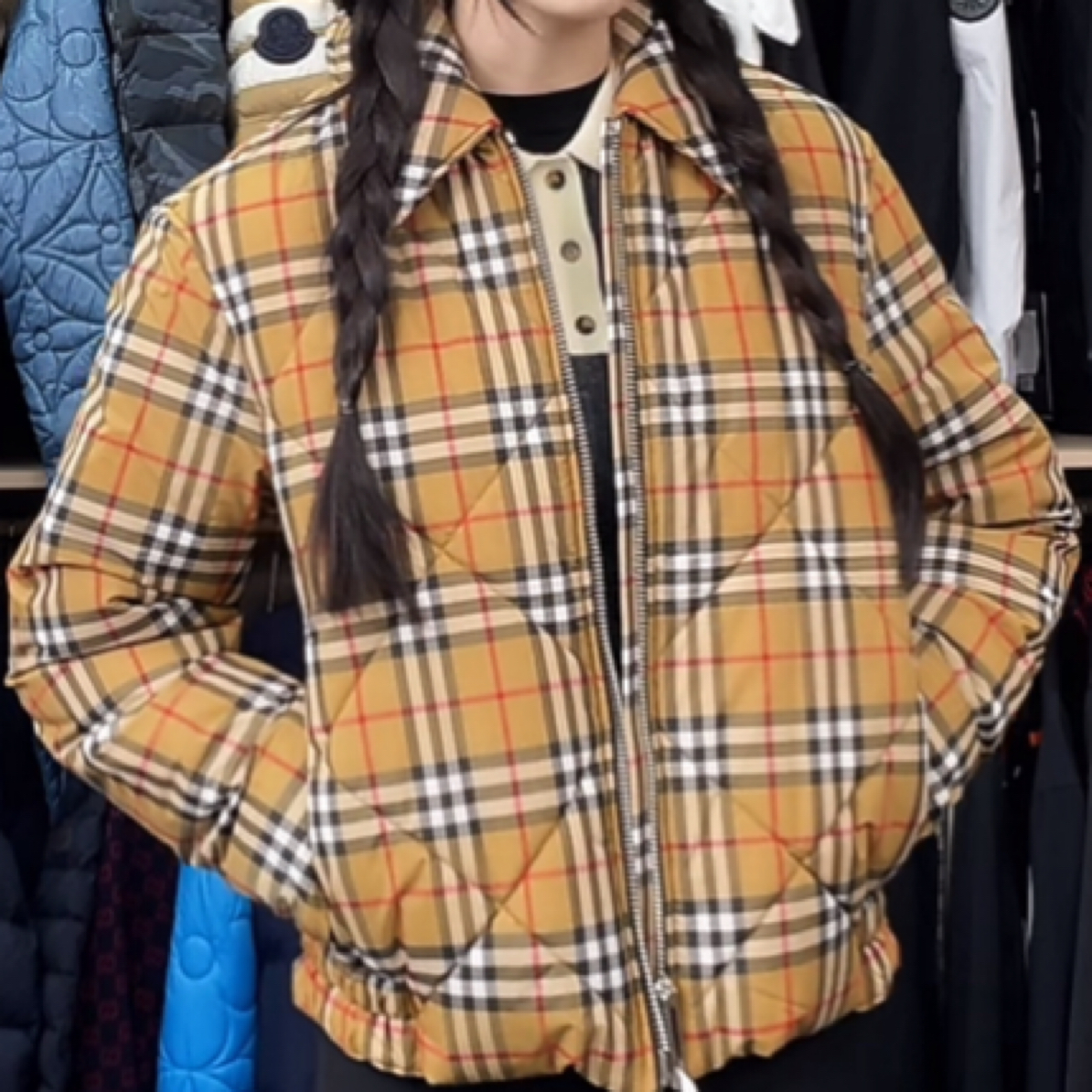 99新 BURBERRY/博柏利 羽绒服/40码/A0728