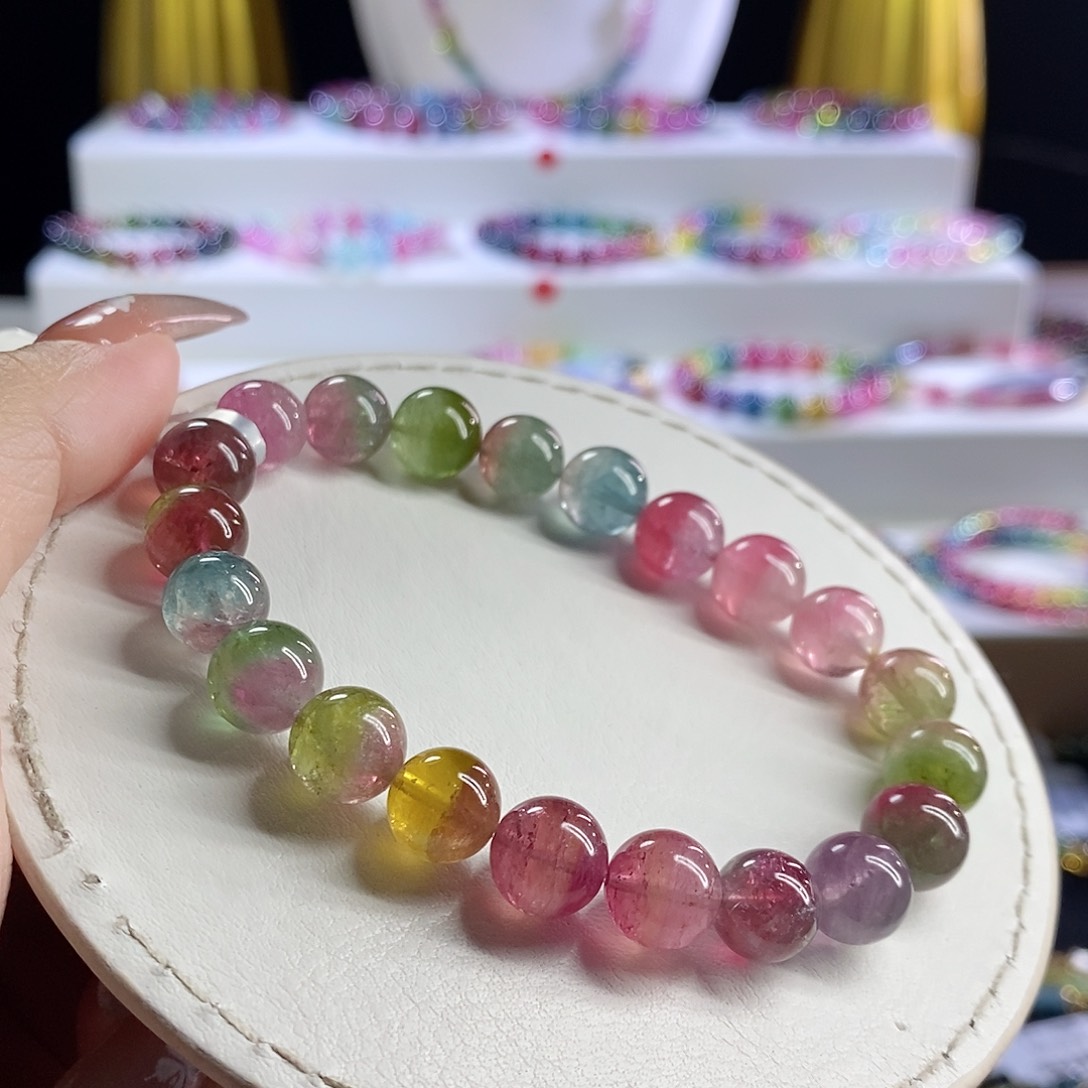 未镶嵌手链碧玺西瓜