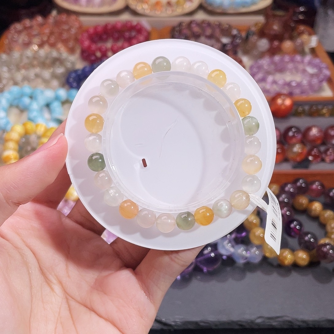 手链未镶嵌水晶老矿彩兔毛7