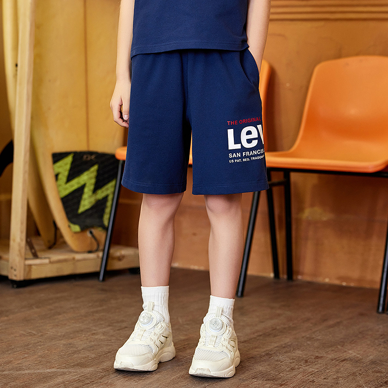 Levi's/李维斯儿童针织短裤美式短裤LVB-F9-N268夏季休闲裤