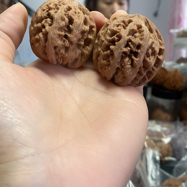 把件文玩核桃41/42红皮粗筋