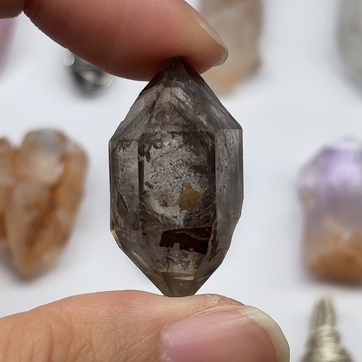 颈饰未镶嵌水晶白水胆茶闪灵钻31mm+